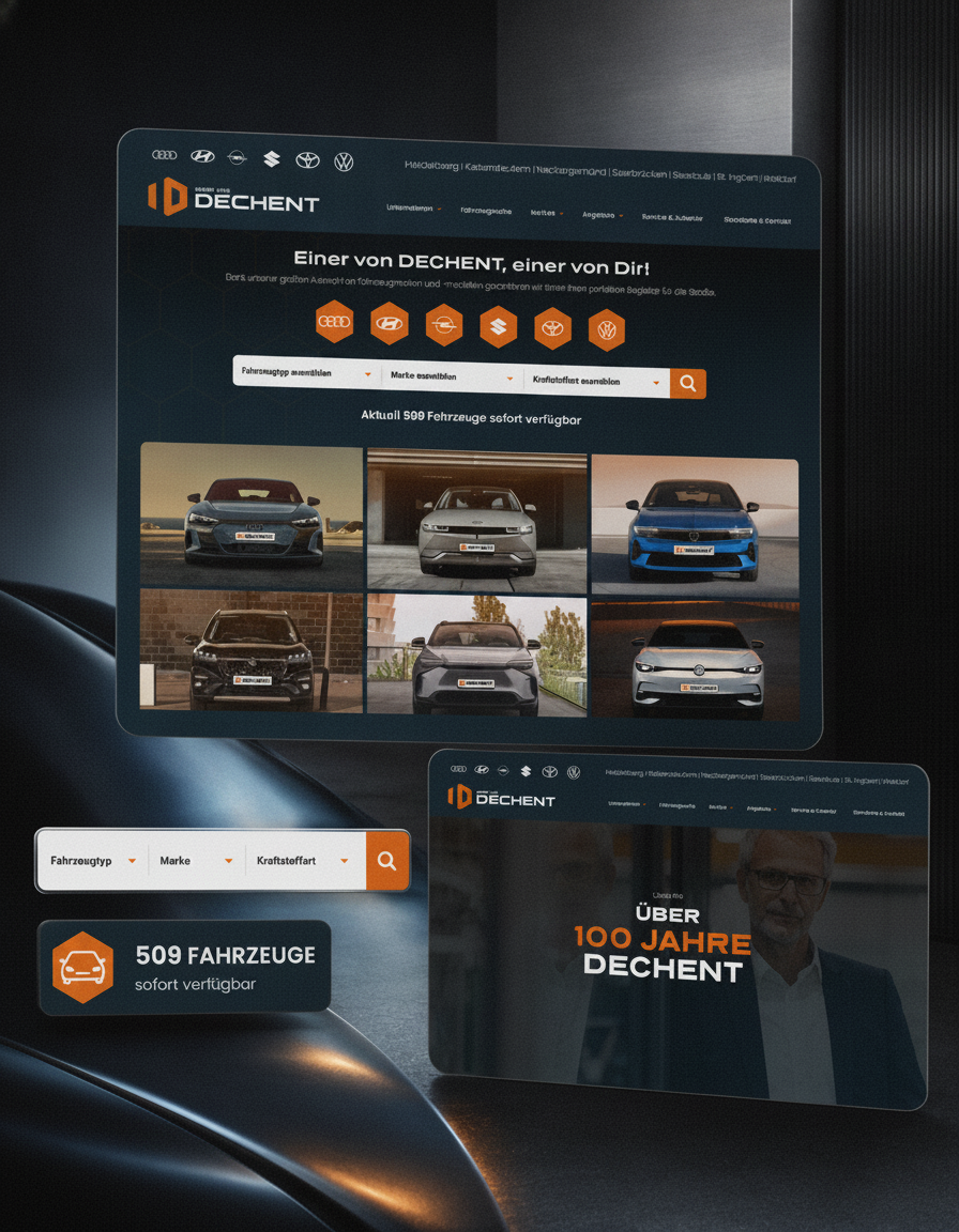 Website Autohausgruppe DECHENT