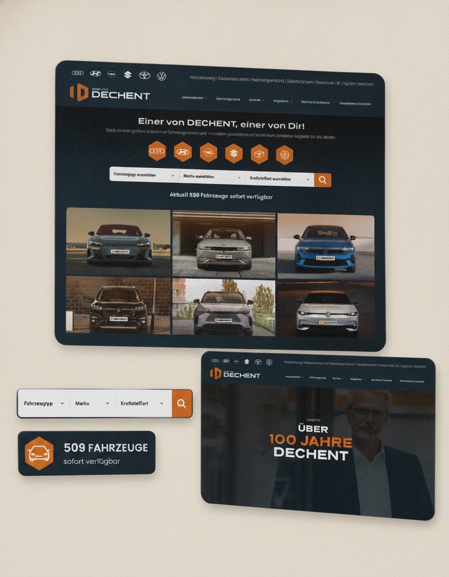 Website Autohausgruppe DECHENT